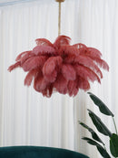 Luxury Extra Large Ostrich Feather Ceiling Chandelier