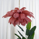 Luxury Extra Large Ostrich Feather Ceiling Chandelier