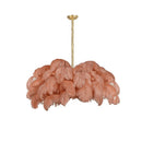 Luxury Extra Large Ostrich Feather Ceiling Chandelier