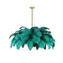 Luxury Extra Large Ostrich Feather Ceiling Chandelier