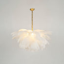Luxury Extra Large Ostrich Feather Ceiling Chandelier