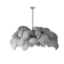 Luxury Extra Large Ostrich Feather Ceiling Chandelier
