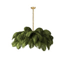 Luxury Extra Large Ostrich Feather Ceiling Chandelier