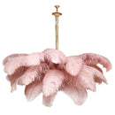 Luxury Extra Large Ostrich Feather Ceiling Chandelier