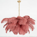 Luxury Extra Large Ostrich Feather Ceiling Chandelier