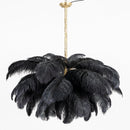 Luxury Extra Large Ostrich Feather Ceiling Chandelier