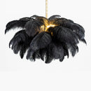 Luxury Extra Large Ostrich Feather Ceiling Chandelier
