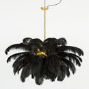 Luxury Extra Large Ostrich Feather Ceiling Chandelier