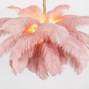Luxury Extra Large Ostrich Feather Ceiling Chandelier