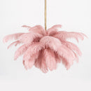 Luxury Extra Large Ostrich Feather Ceiling Chandelier