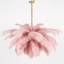Luxury Extra Large Ostrich Feather Ceiling Chandelier