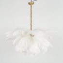 Luxury Extra Large Ostrich Feather Ceiling Chandelier