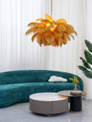 Luxury Extra Large Ostrich Feather Ceiling Chandelier