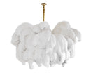 Luxury Extra Large Ostrich Feather Ceiling Chandelier