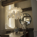 Luxury Extra Large Ostrich Feather Ceiling Chandelier
