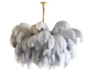 Luxury Extra Large Ostrich Feather Ceiling Chandelier