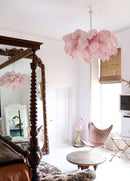 Luxury Extra Large Ostrich Feather Ceiling Chandelier