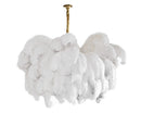 Luxury Extra Large Ostrich Feather Ceiling Chandelier