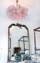 Luxury Extra Large Ostrich Feather Ceiling Chandelier