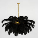 Luxury Extra Large Ostrich Feather Ceiling Chandelier