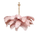 Luxury Extra Large Ostrich Feather Ceiling Chandelier