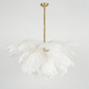 Luxury Extra Large Ostrich Feather Ceiling Chandelier