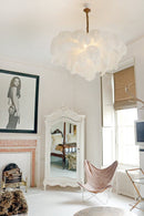 Luxury Extra Large Ostrich Feather Ceiling Chandelier