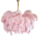 Luxury Extra Large Ostrich Feather Ceiling Chandelier