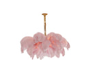 Luxury Extra Large Ostrich Feather Ceiling Chandelier