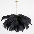 Luxury Extra Large Ostrich Feather Ceiling Chandelier