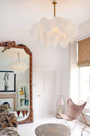 Luxury Extra Large Ostrich Feather Ceiling Chandelier