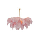 Luxury Extra Large Ostrich Feather Ceiling Chandelier