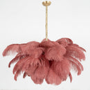 Luxury Extra Large Ostrich Feather Ceiling Chandelier