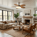 Petal Blade Ceiling Fan Light