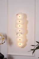 Elegant Gold Alabaster LED Wall Mount Light