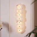 Elegant Gold Alabaster LED Wall Mount Light