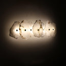 Elegant Gold Alabaster LED Wall Mount Light