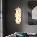 Elegant Gold Alabaster LED Wall Mount Light