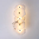 Elegant Gold Alabaster LED Wall Mount Light