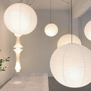 Luminária de teto pendente de papel Washi artesanal