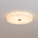 Modern Round Alabaster Ceiling Light