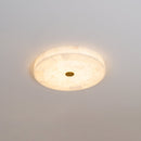 Modern Round Alabaster Ceiling Light