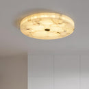 Modern Round Alabaster Ceiling Light