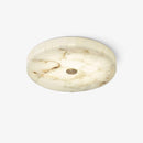 Modern Round Alabaster Ceiling Light