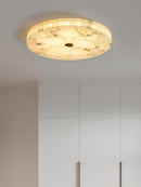 Modern Round Alabaster Ceiling Light