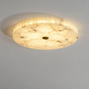Modern Round Alabaster Ceiling Light