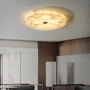 Modern Round Alabaster Ceiling Light
