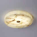 Modern Round Alabaster Ceiling Light