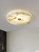 Modern Round Alabaster Ceiling Light