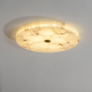 Modern Round Alabaster Ceiling Light